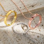 Personalized Inner Circle Engraving Necklace