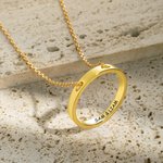 Personalized Inner Circle Engraving Necklace