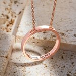 Personalized Inner Circle Engraving Necklace