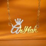 Personalised Lace Name Necklace Gifts for Her