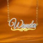Personalised Lace Name Necklace Gifts for Her