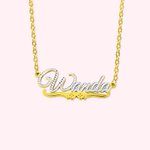 Personalised Lace Name Necklace Gifts for Her