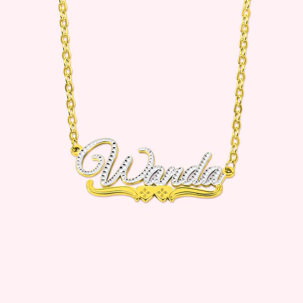 Personalised Lace Name Necklace Gifts for Her