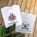T-shirt brodé à l'effigie de la famille