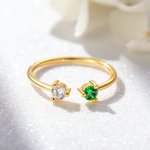 Stacking Kids Birthstone Ring for Mother