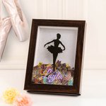 Marco de madera personalizado con nombre para niña bailarina Regalo de cumpleaños para niña bailarina