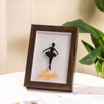 Marco de madera personalizado con nombre para niña bailarina Regalo de cumpleaños para niña bailarina