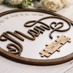 Puzzle della mamma Segno di legno Tu sei il pezzo che ci tiene insieme