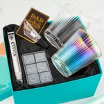 Personalised Glass Dice Silicone Ice Container Ice Clip and Bottle Stopper Set