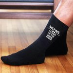 Chaussettes à mi-chemin avec nom et date Cadeau d'anniversaire de mariage pour homme