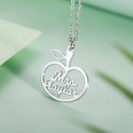 Collana con nome personalizzato della mela