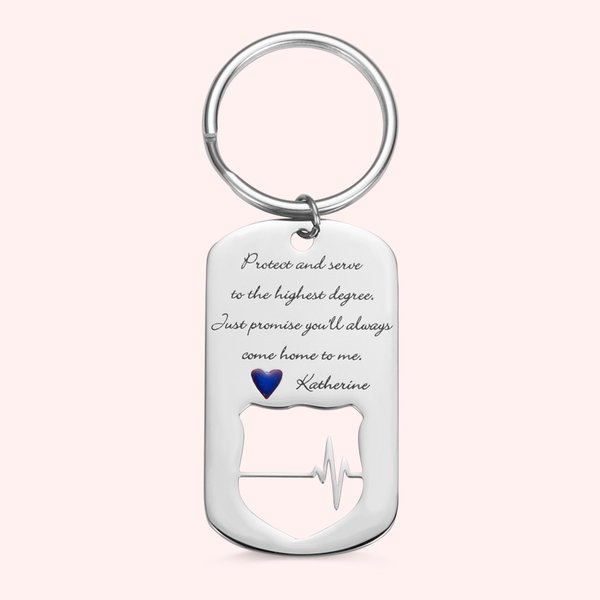 Police Badge Keychain | Callie