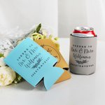 Bomboniera di nozze personalizzata Coperchi per lattine di birra, set di 12 pezzi