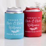 Bomboniera di nozze personalizzata Coperchi per lattine di birra, set di 12 pezzi