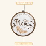 Puzzle della mamma Segno di legno Tu sei il pezzo che ci tiene insieme