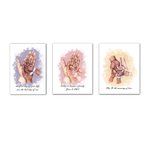 Peinture Décorative Personnalisée avec Noms Texte 3-5 Mains de Style Aquarelle Décoration Murale pour Famille Cadeau Naissance Bébé Fête des Pères
