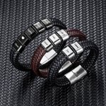 Bracelets en cuir à double nom pour petit(e) ami(e)