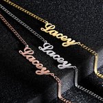 Men's Name Necklace Cuban Chain Stainless Steel | Callie