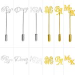 Personalisierte Monogramm Initial Revers Brosche Pin Geburtstag Hochzeit Jahrestag Geschenk für Männer