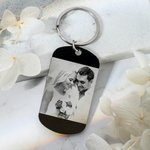 Photo Calendar Dog Tag KeyChain Stainless Steel
