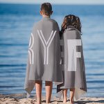 Personalised Multicolour Quick Dry Super Absorbent Name Beach Towel Summer Holiday Accessory Birthday Party Gift for Family