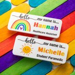 Badge magnétique en plastique avec nom Semaine des infirmières Cadeau d'appréciation pour infirmière Médecin Enseignant
