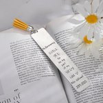 Personalized Engraved Bookmark with Tassels