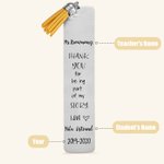 Personalized Engraved Bookmark with Tassels