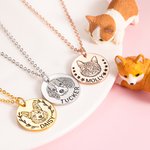 Disc Your Pet Face Portrait Necklace | Callie