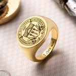 Benutzerdefinierte Schule Klasse Ring Graduierung Abzeichen Ring