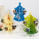 Decorazioni personalizzate per l'albero di Natale con ciondoli fotografici