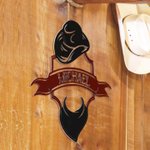 Personalized Cowboy Metal Sign Name Sign Art Hanging Home Decor