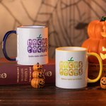 Need Coffee to Focus Taza de café calabaza personalizada para Halloween