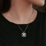 Baseball Bat Number Sport Necklace in Sterling Silver