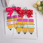 Ensemble de 2 porte-crayons personnalisés pour enseignants.