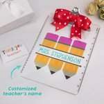 Ensemble de 2 porte-crayons personnalisés pour enseignants.