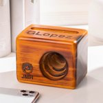 Porte-téléphone en bois personnalisé avec texte et logo gravés Accessoires pour téléphone portable Cadeau d'anniversaire pour les amoureux de la musique