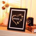Heart Leopard Pattern Butterflies Personalized Picture Frame