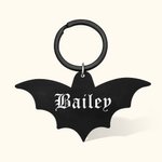 Set de 2 badges d'identification gothiques personnalisés pour chiens pour Halloween