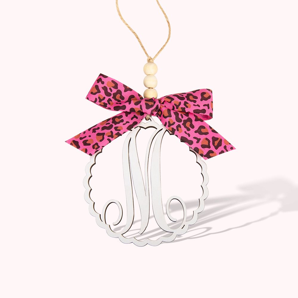 Benutzerdefinierte Monogramm- Charm Geschenk für sie