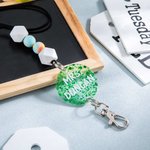 Disque pailleté personnalisé avec cordon perlé Cadeau