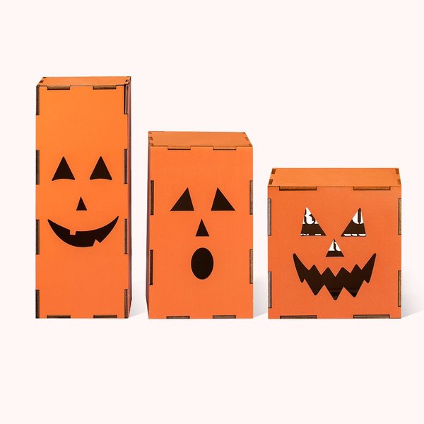 Benutzerdefinierte Halloween beleuchtete Jack O Laternen