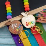 Lanière de Professeur en Bois Personnalisée