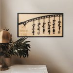 Personalised We're Hooked On Grandpa Wood Fishing Decorative Painting with 1-6 Names and Engraved Text Home Decor Father's Day Gift for Fishing Lover