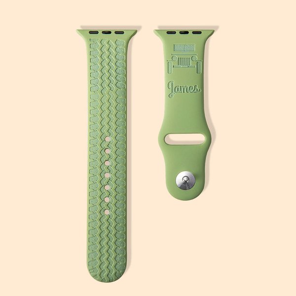 Pulsera de silicona personalizada estilo Jeep para Apple Watch