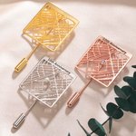 Personalised Coordinate Map Anniversary Brooch for Her