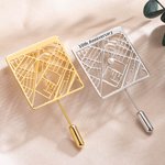 Personalised Coordinate Map Anniversary Brooch for Her
