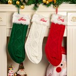 Bas de Noël Personnalisés Avec Broderie de Nom Cadeau Noël Pour la Famille