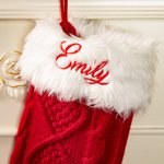 Bas de Noël Personnalisés Avec Broderie de Nom Cadeau Noël Pour la Famille