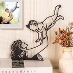 Décoration Enseigne d'Art Portrait Noir Personnalisé pour Maison Bureau Magasin